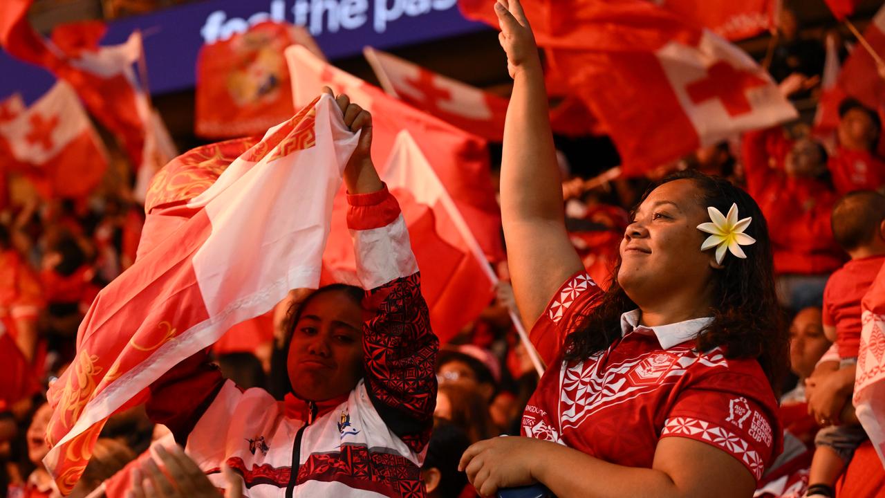 Tongan fans.