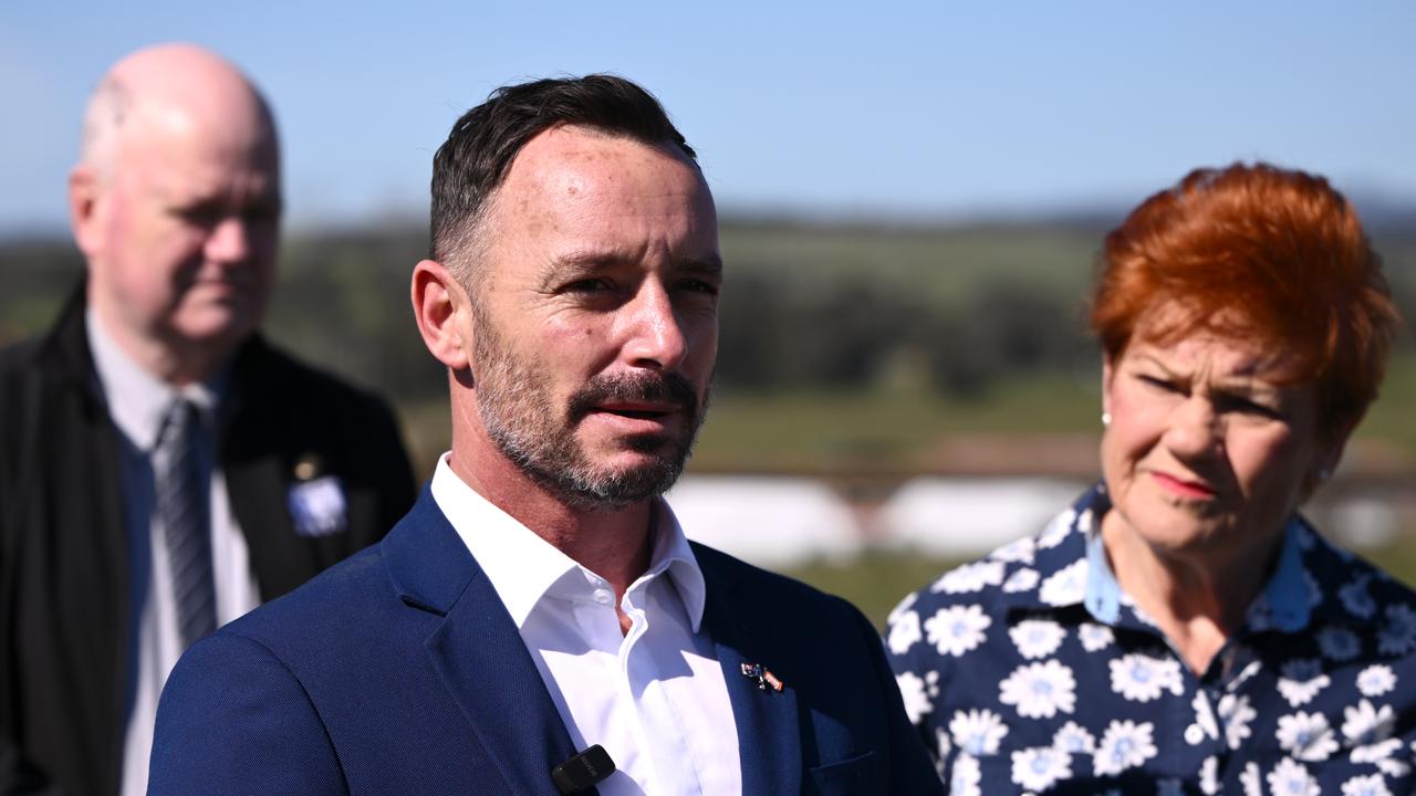 Warren Pickering and Pauline Hanson