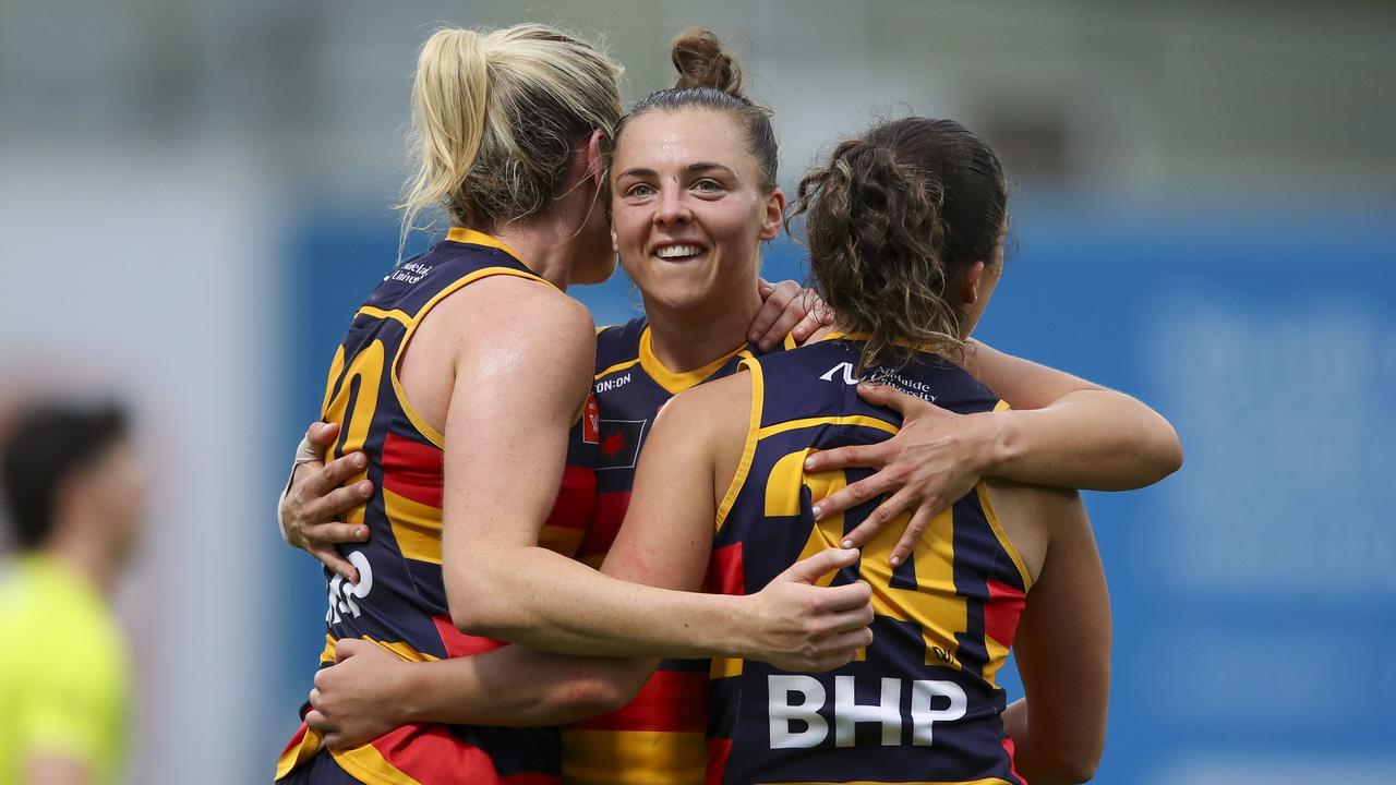 Ebony Marinoff had 40 disposals to lead the way for Adelaide.