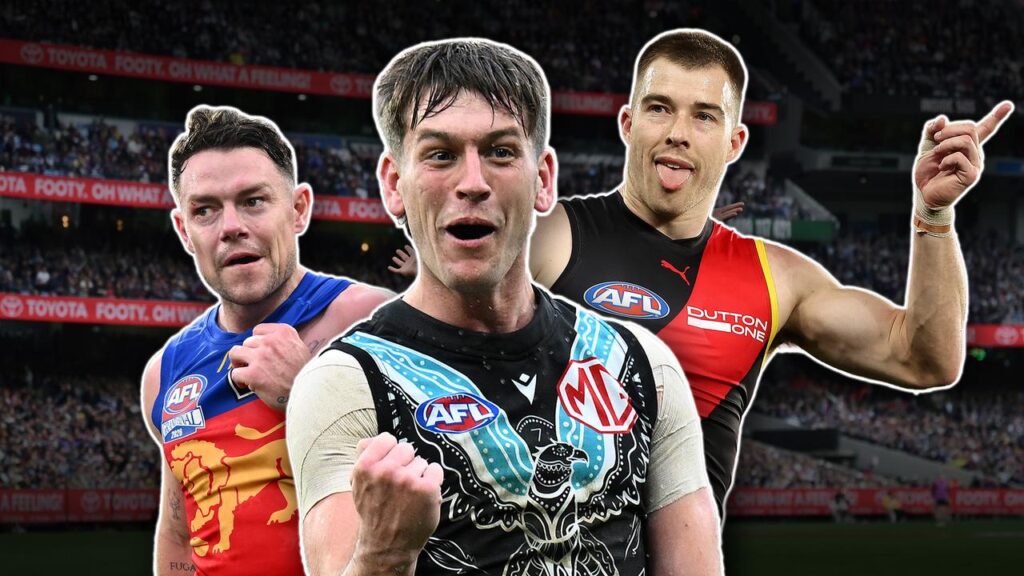 Lachie Neale, Zak Butters and Zach Merrett are among players making headlines in AFL trade period.
