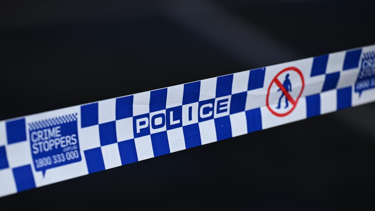 Police tape a crime scene