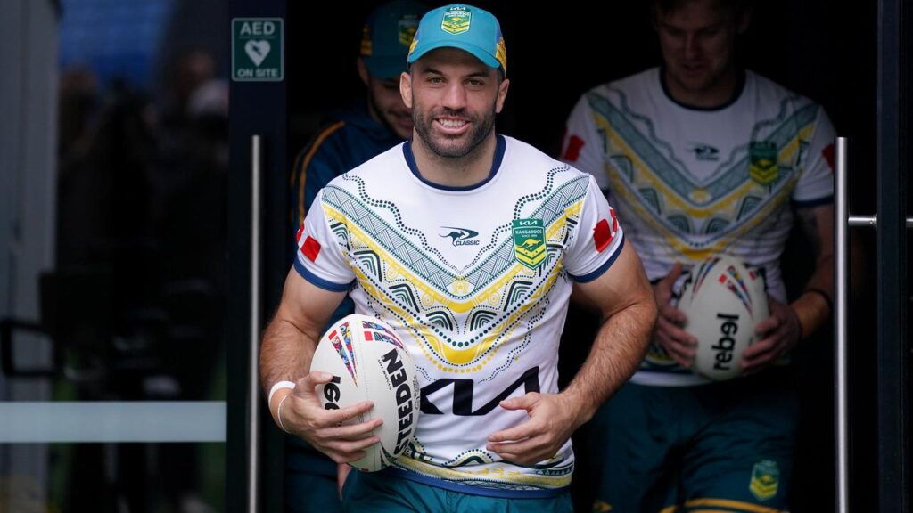James Tedesco remains in the running to play fullback for the Kangaroos at the World Cup.
