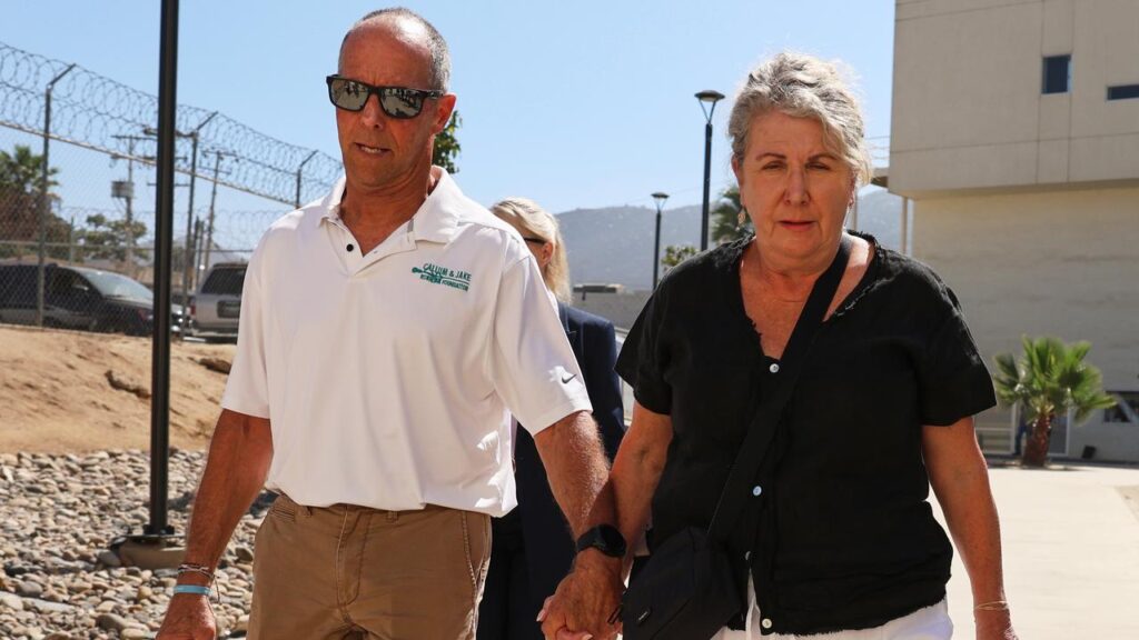 Debra and Martin Robinson, the parents of Callum and Jake Robinson.
